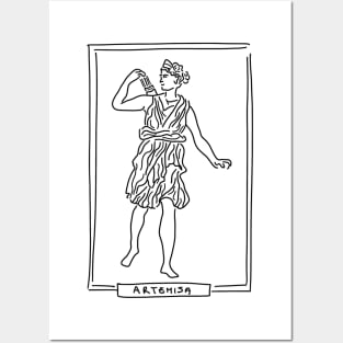 Artemisa Greek Goddess Posters and Art